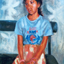 Artist: Ashok Kumar Gopalan, Title: Chinnu, Medium: Oil on Canvas